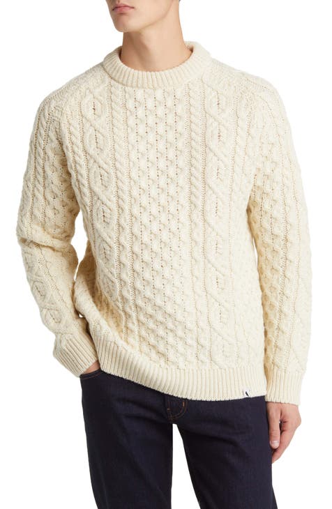 Vince sale Mens Size XL Raglan Sweater Ivory Knit Wool Blend Pullover