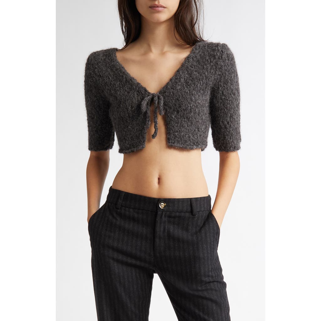 Paloma Wool Ancla Alpaca Blend Crop Cardigan in Grey  product