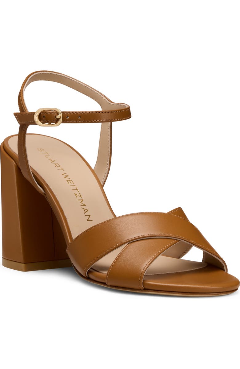 Stuart Weitzman Alyssa Ankle Strap Sandal, Main, color, Boho Tan