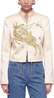 Nocturne Embroidered Cropped Jacket