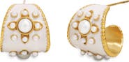 Petit Moments Daisy Huggie Hoop Earrings