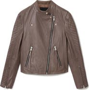 AllSaints Raul Leather Biker Jacket