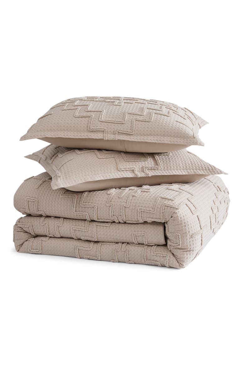Kiva Steps Comforter Set, Main, color, FEATHER GRAY