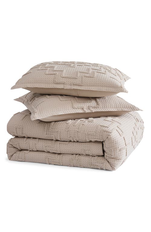 Pendleton Kiva Steps Comforter Set In Feather Gray