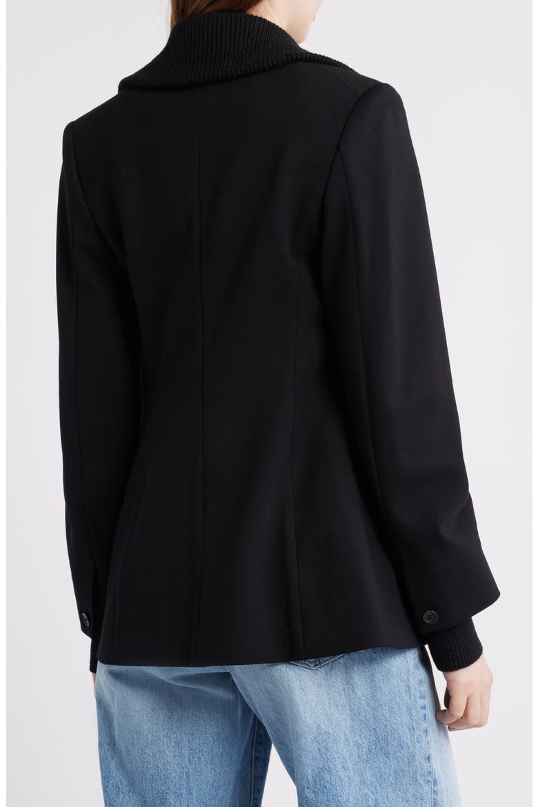 Frank Ponte Knit Blazer, Alternate, color, BLACK