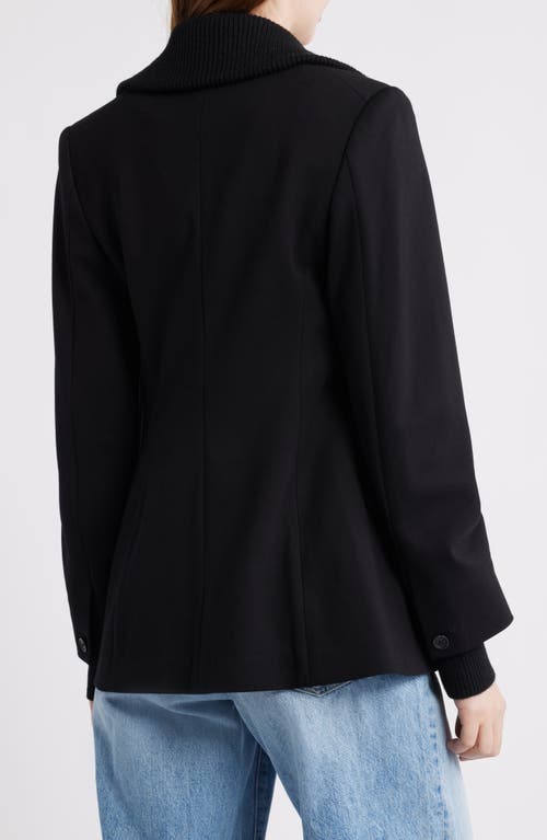 Rag & Bone Frank Ponte Knit Hooded Blazer In Black