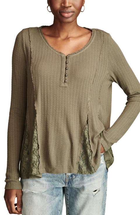 Lace Godet Swing Henley