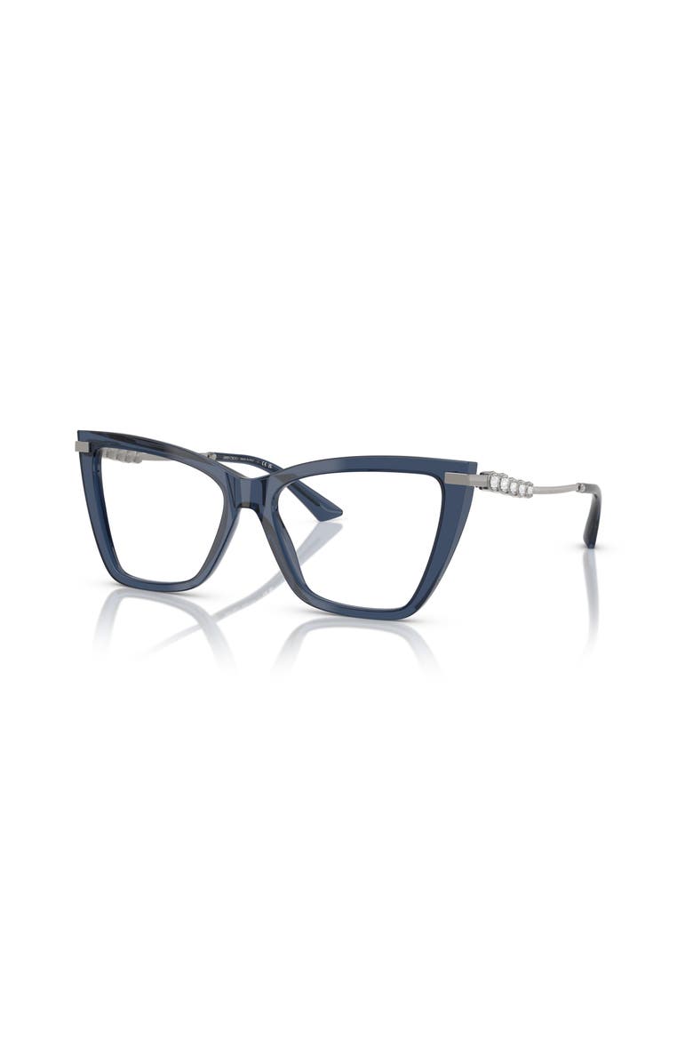 55mm Cat Eye optical glasses, Main, color, Blue