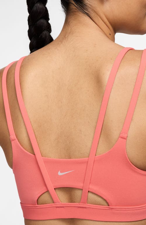 Shop Nike Zenvy Strappy Light-support Padded Sports Bra
