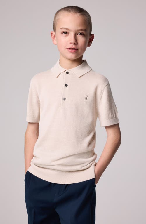 Smallsaints By Allsaints Kids' Ramskull Wool Blend Polo In Neutral