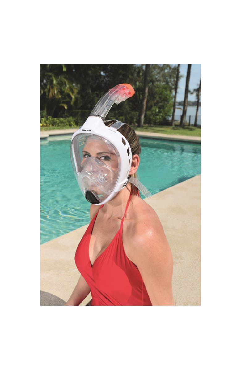Hydro-Swim Seaclear Vista Snorkeling Mask, White, Alternate, color, White