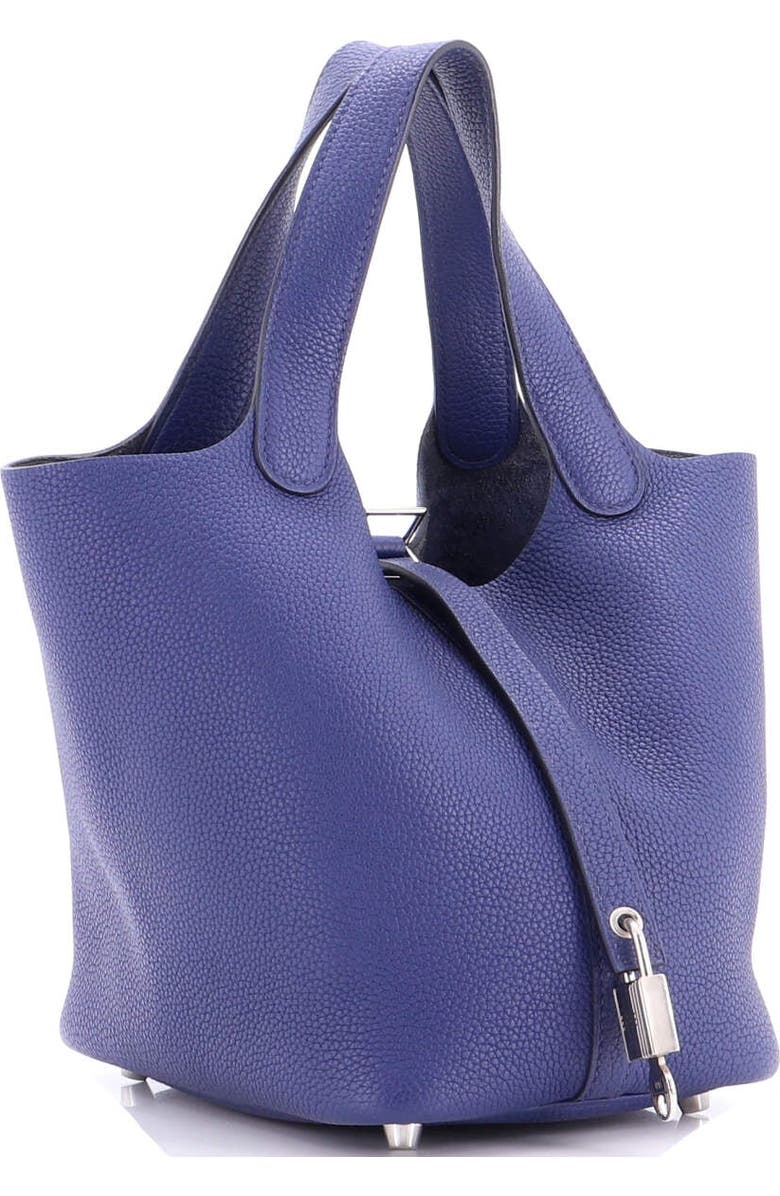 Pre-Owned Hermes Picotin Lock Bag Maurice PM, Alternate, color, Bleu Saphir