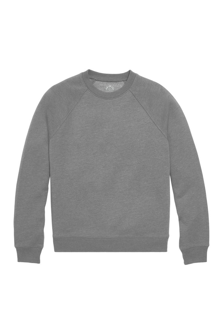 Unisex Fit Cozy Fleece Sweatshirt, Main, color, Heather Black