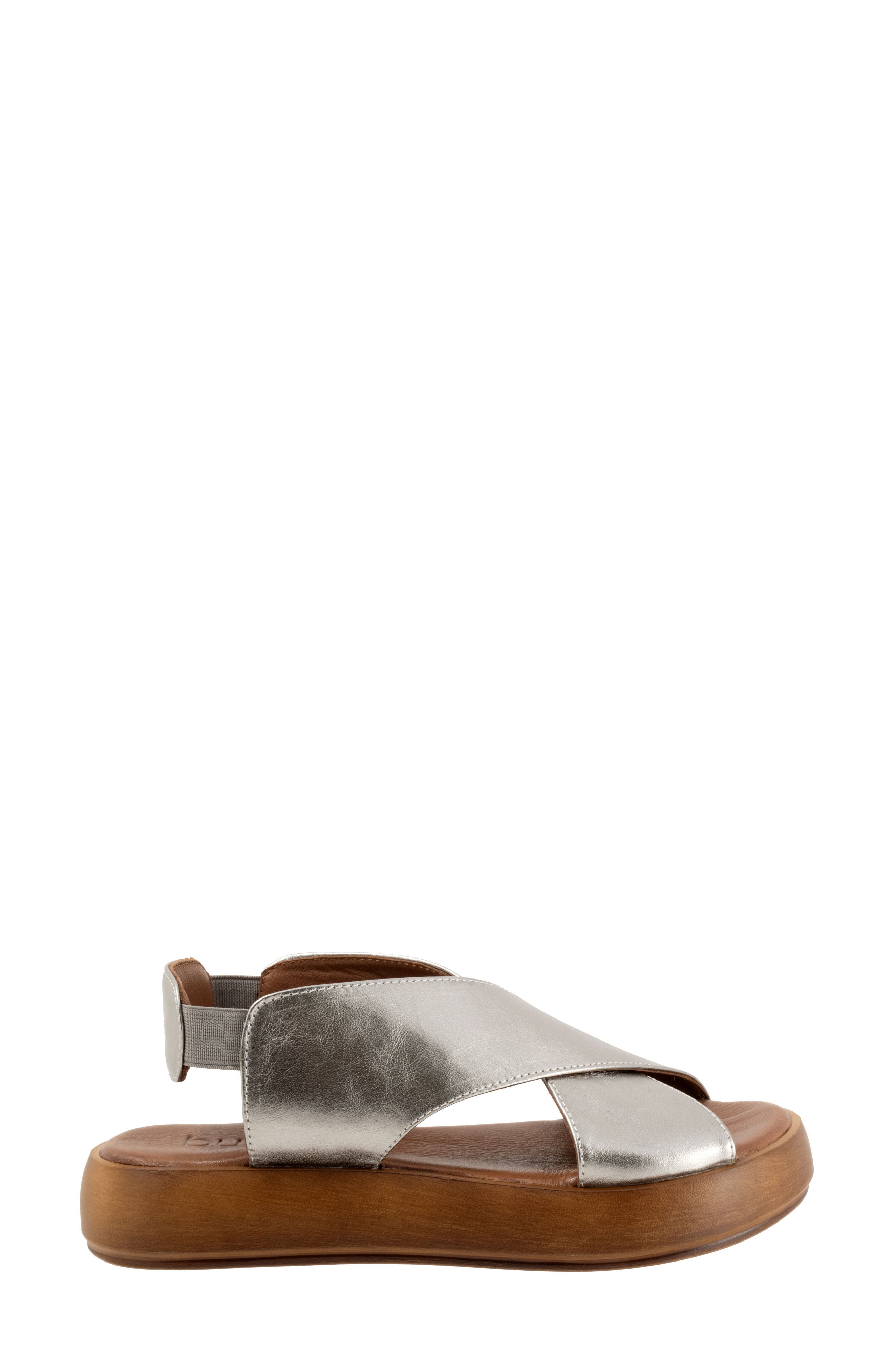 Bueno Jayden Sandal, Alternate, color, Dark Silver