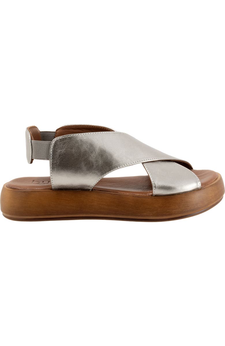Bueno Jayden Sandal, Alternate, color, Dark Silver