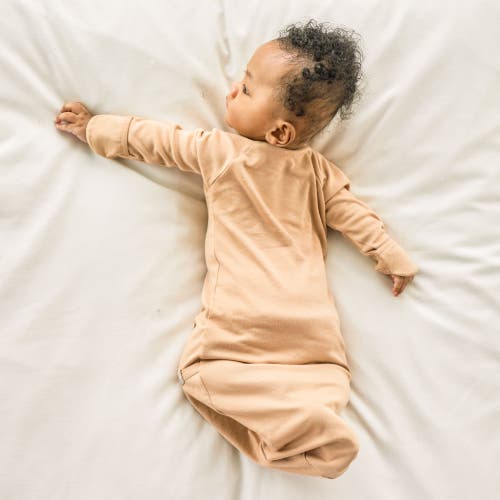 Goumikids Goumi 24 Hour Convertible Sleeper Baby Gown In Sandstone