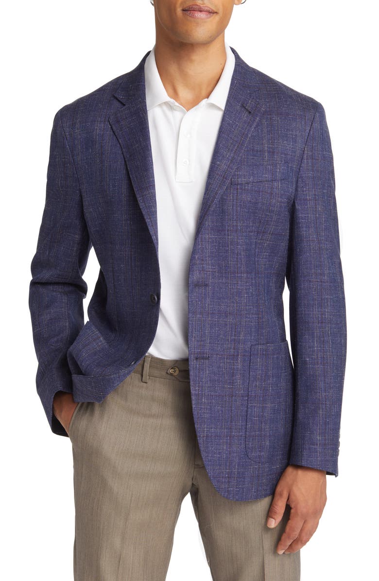 Nordstrom Windowpane Wool Blend Sport Coat, Main, color,