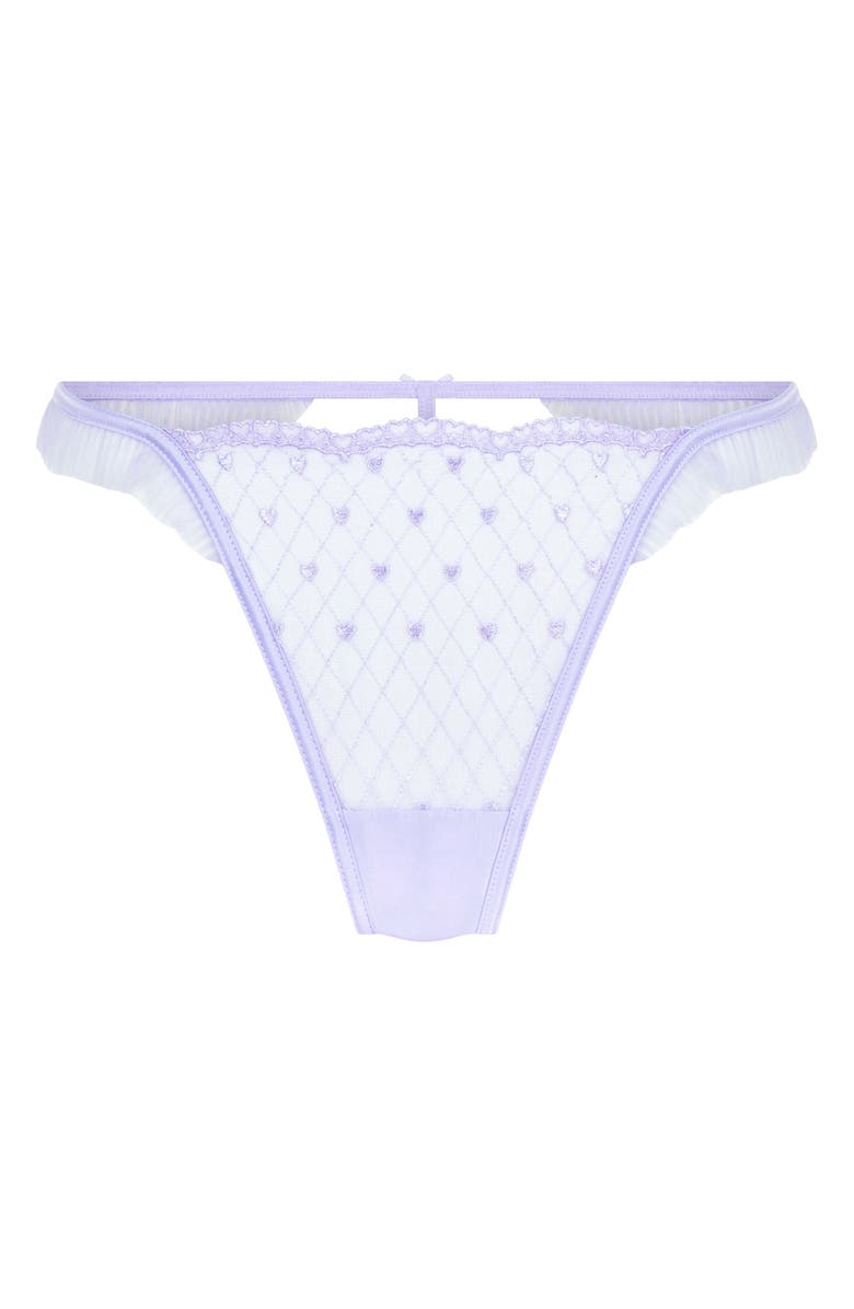 Hunkemöller Cordelie High Leg G-String, Alternate, color, Baby Lavender