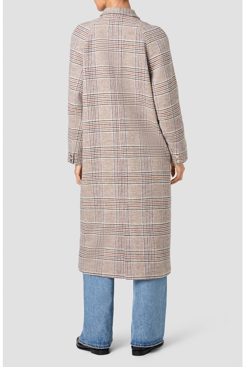Sutton Plaid Tailored Coat, Alternate, color, ASH GRAY MULTI