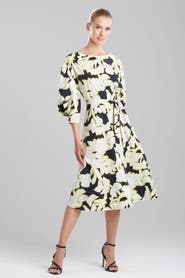 Natori MISTY FLORAL Boatneck Dress
