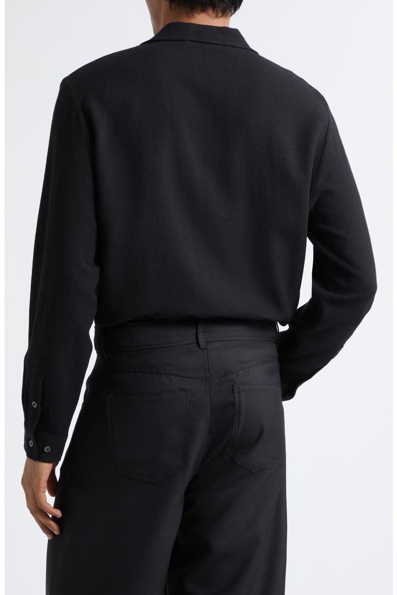Sense Button-Up Shirt, Alternate, color, BLACK CREPE