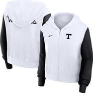 Nike Women's Nike White Tennessee Volunteers Cropped Beyond Capability Color-Block Script Full-Zip Hoodie