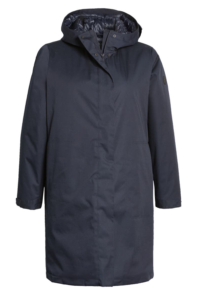 Bernado Insulated Hooded Raincoat, Alternate, color, SPACE