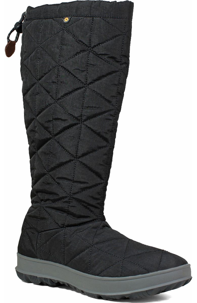 Bogs Snowday Tall Waterproof Quilted Snow Boot, Main, color,