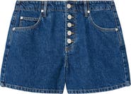 AllSaints Tay Exposed Fly Denim Shorts