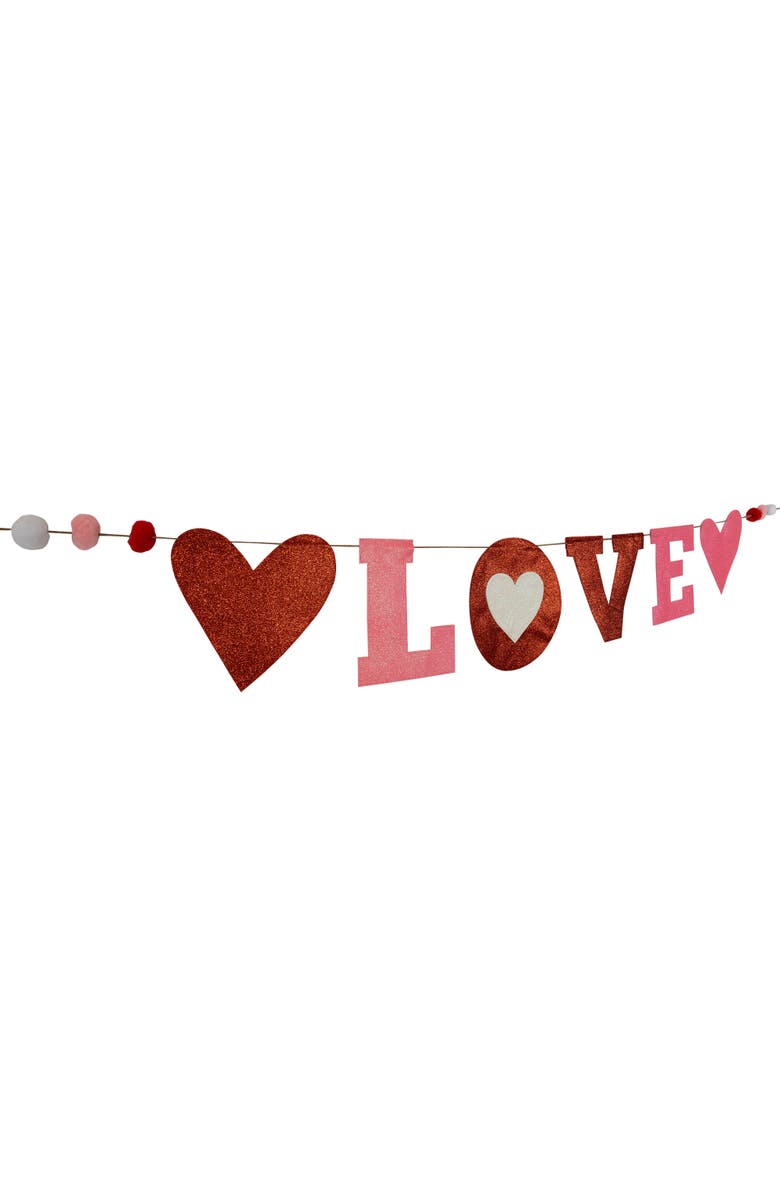 Northlight 5
Glittered "Love" Valentine
s Day Wall Banner Decoration, Alternate, color, Red
