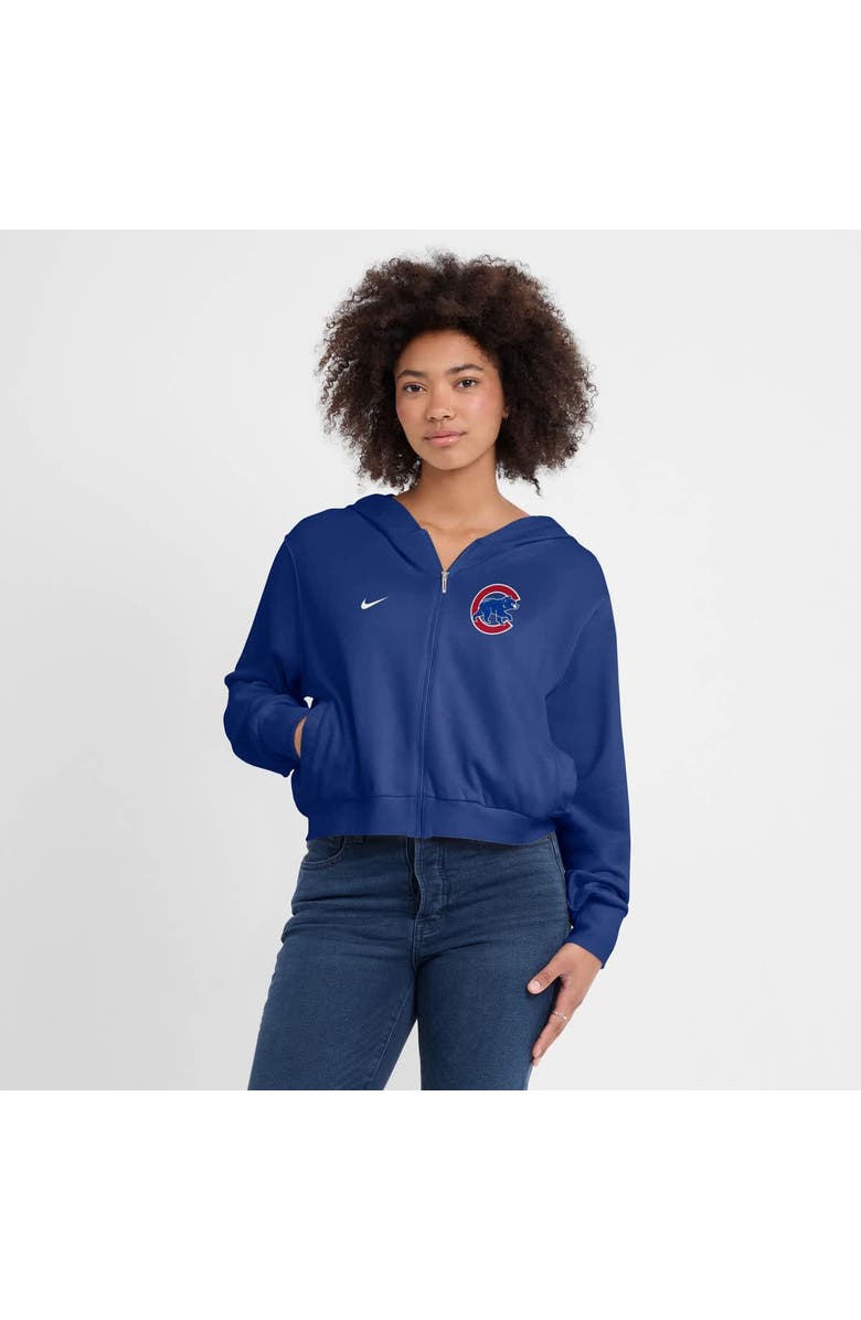 Nike Women's Nike Royal Chicago Cubs Lightweight Full-Zip Hoodie, Alternate, color, Royal