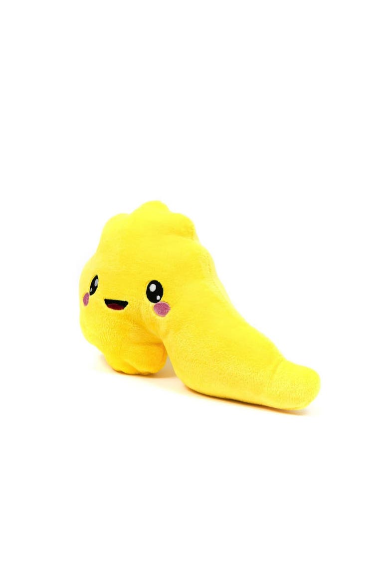 Pancreas Plushie Organ, Alternate, color, Bright Yellow