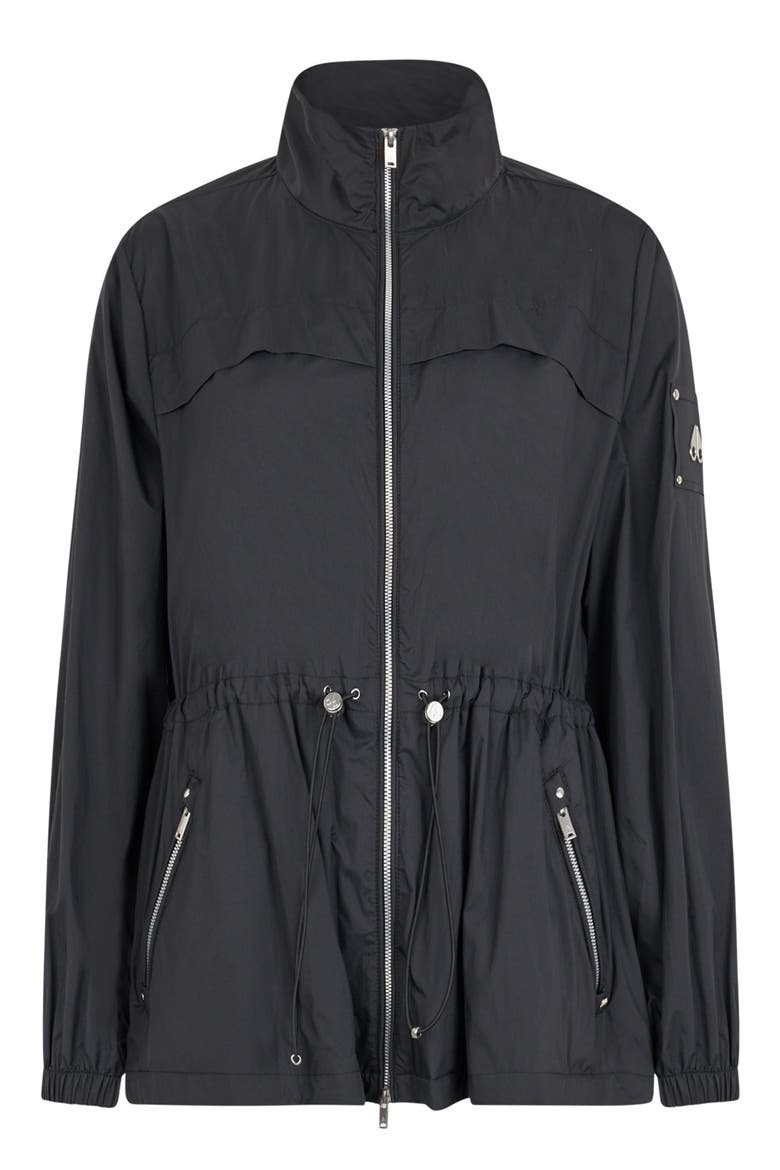 Labelle Water Repellent Ripstop Jacket, Alternate, color, BLACK