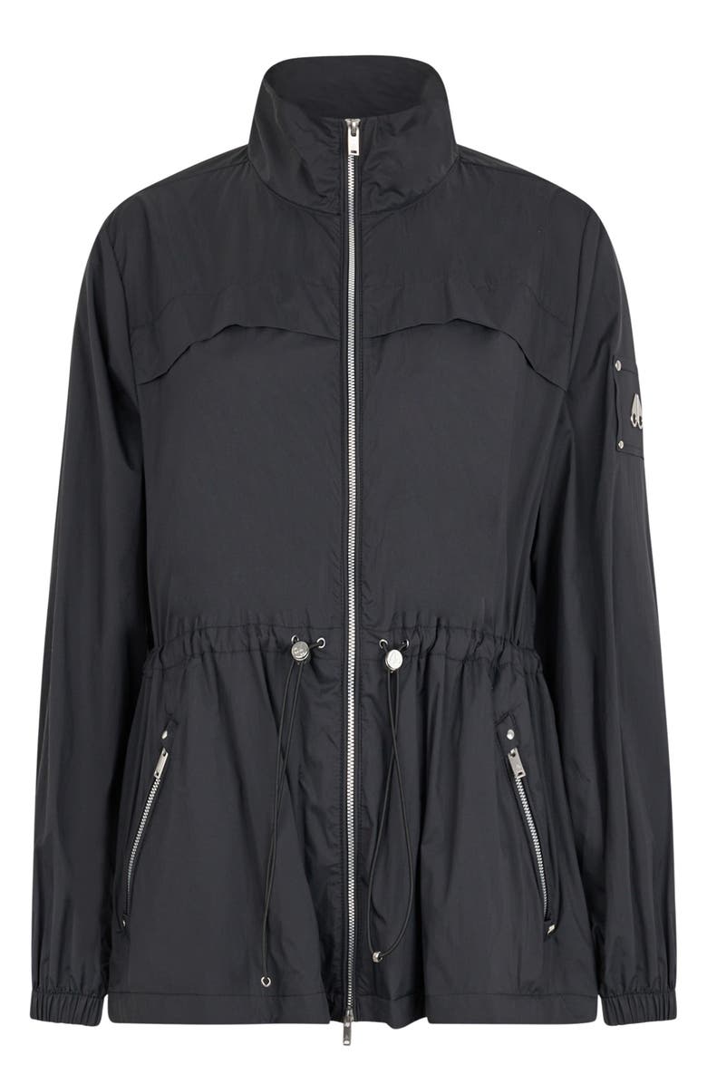 Moose Knuckles Labelle Water Repellent Ripstop Jacket, Alternate, color, Black