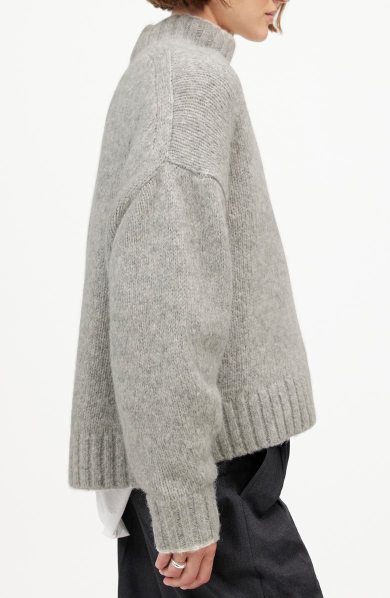 Madewell Chunky Alpaca Blend Turtleneck Sweater, Alternate, color,