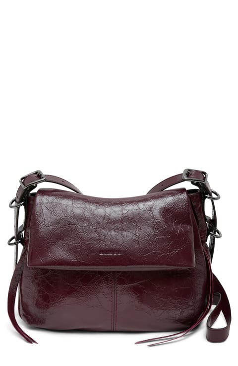 Bali Double Entry Leather Crossbody Bag