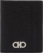 FERRAGAMO Revival Gancio Leather Card Case