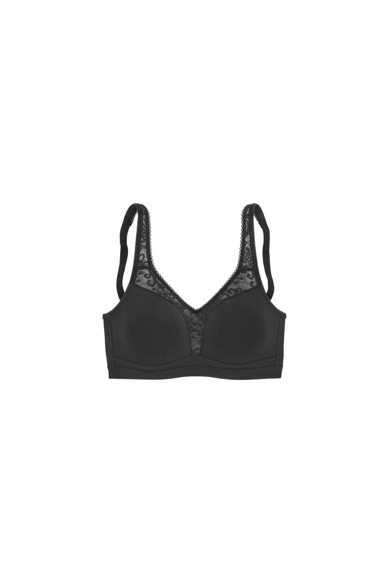 2 Pk Lace Wireless Bras, Alternate, color, White & Black