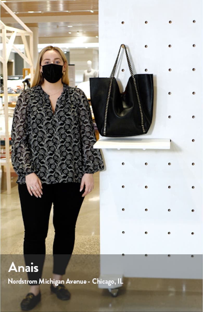 Chain Faux Leather Tote, sales video thumbnail