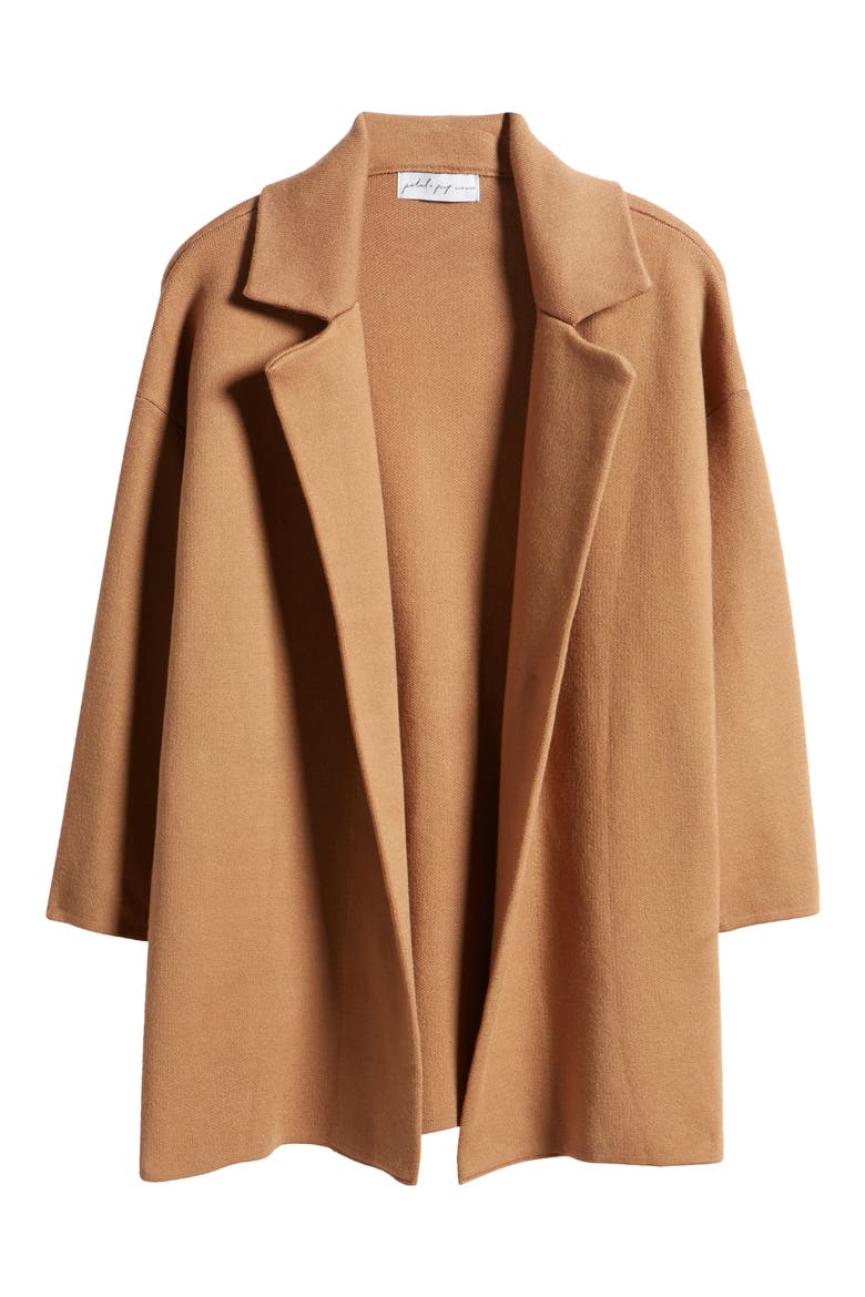 Lenore Longline Cardigan, Alternate, color, BROWN