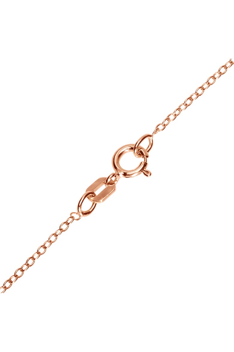 Pavé Pendant Necklace in Rose Gold-Tone, Alternate, color, Rose Gold/Clear