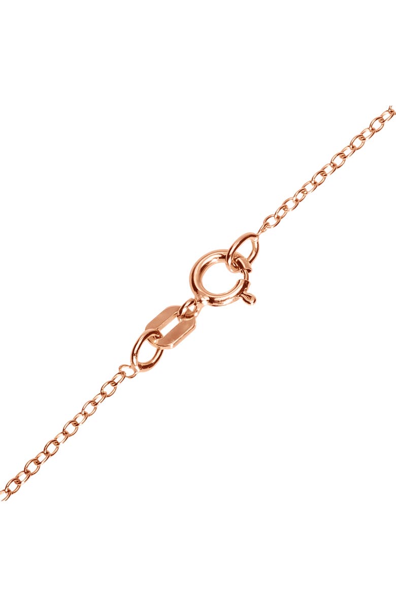 Disney Pavé Pendant Necklace in Rose Gold-Tone, Alternate, color, Rose Gold/Clear