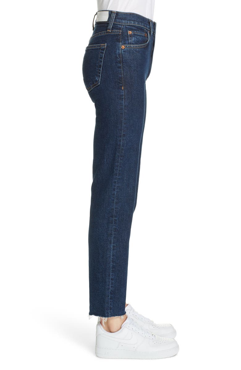 Re/Done Originals High Waist Stovepipe Jeans, Alternate, color, Mid 70S