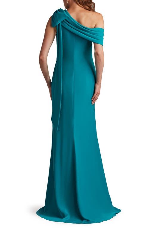 TADASHI SHOJI TADASHI SHOJI ONE-SHOULDER CREPE COLUMN GOWN