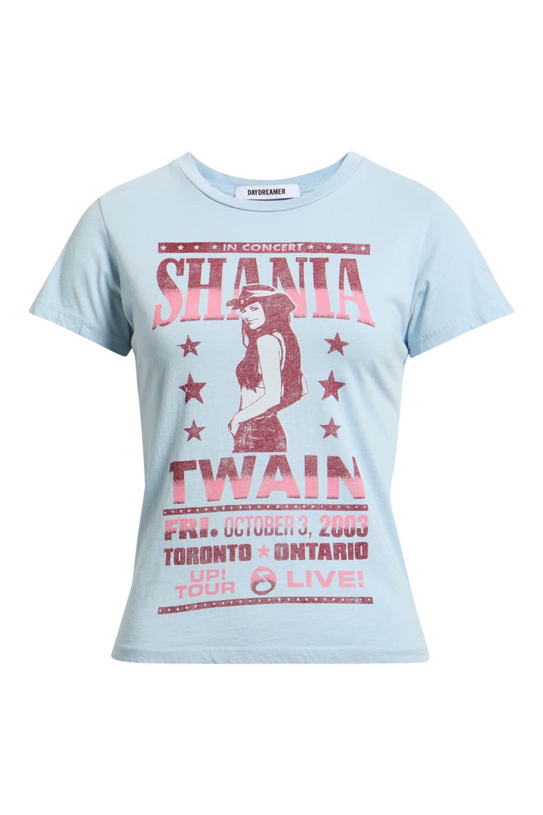 Shania Twain Poster Graphic Tee, Alternate, color, POWDER BLUE