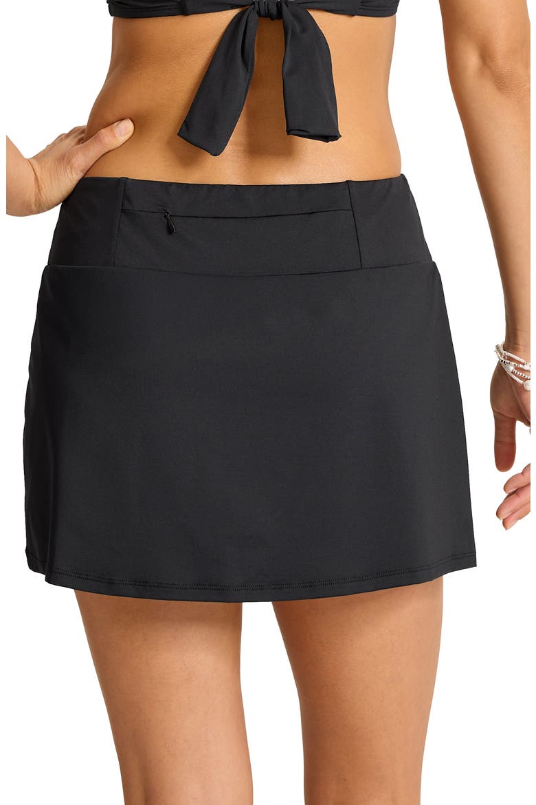 UPF 50+ Cover-Up Skort, Alternate, color, BLACK