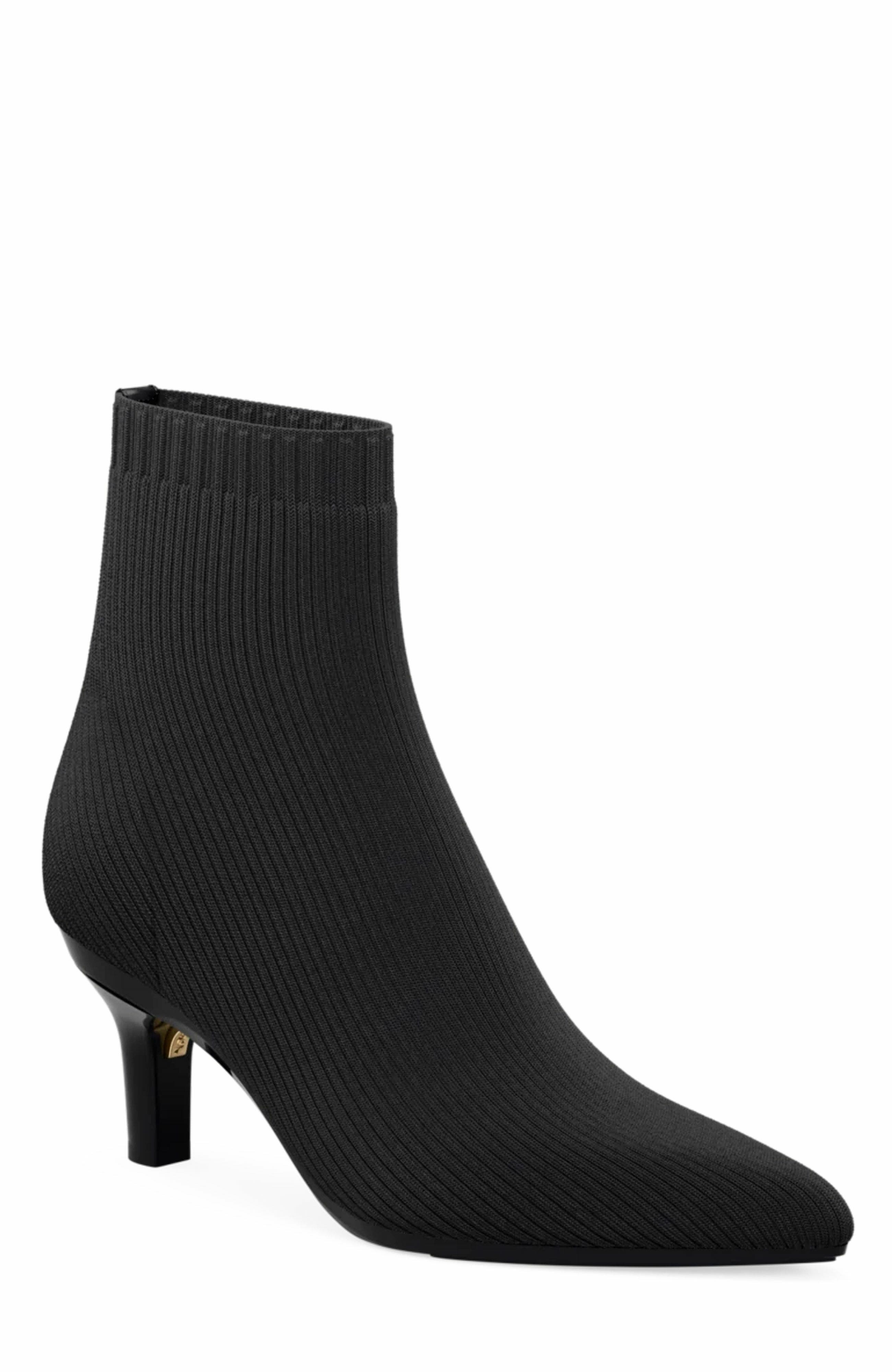 Pashion Footwear The Bootie 3" Stiletto Heel, Main, color, Coal Knit