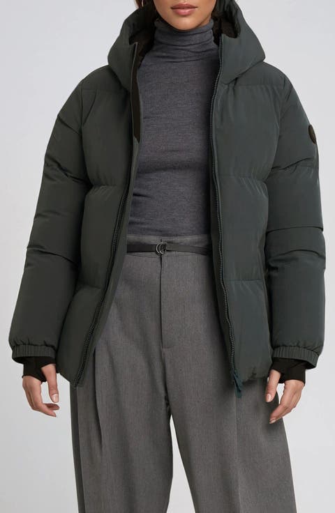 Stacy Water Resistant Hooded Puffer Jacket