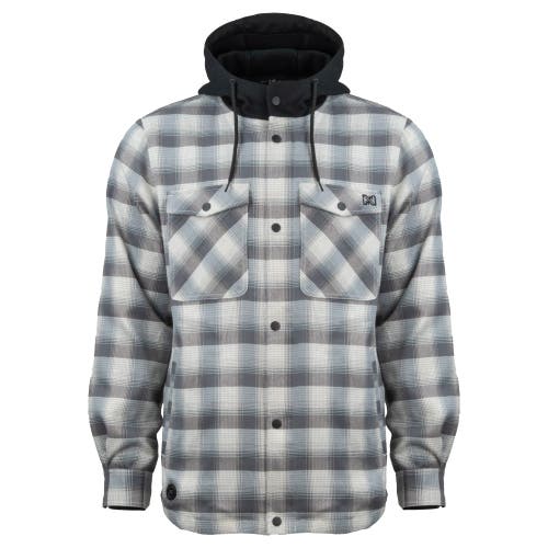 Mobile Warming Flannel Heated Hooded Jacket In Multi