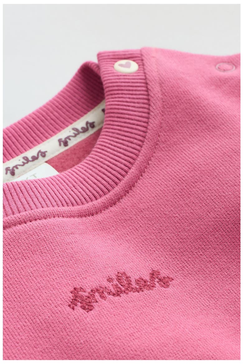 Kids' Sweatshirt & Joggers Set, Alternate, color, PLUM SLOGAN